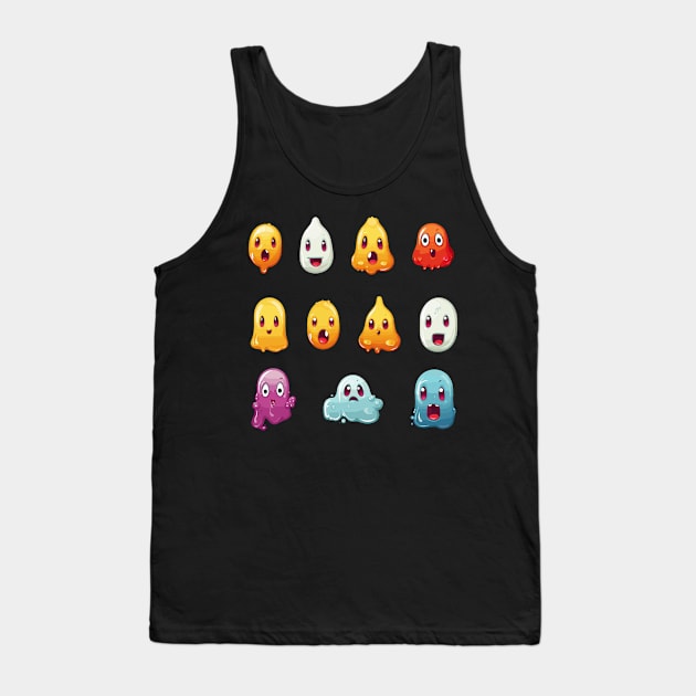 Sticky Scary Halloween Gummy Booger Costume Tank Top by DanielLiamGill